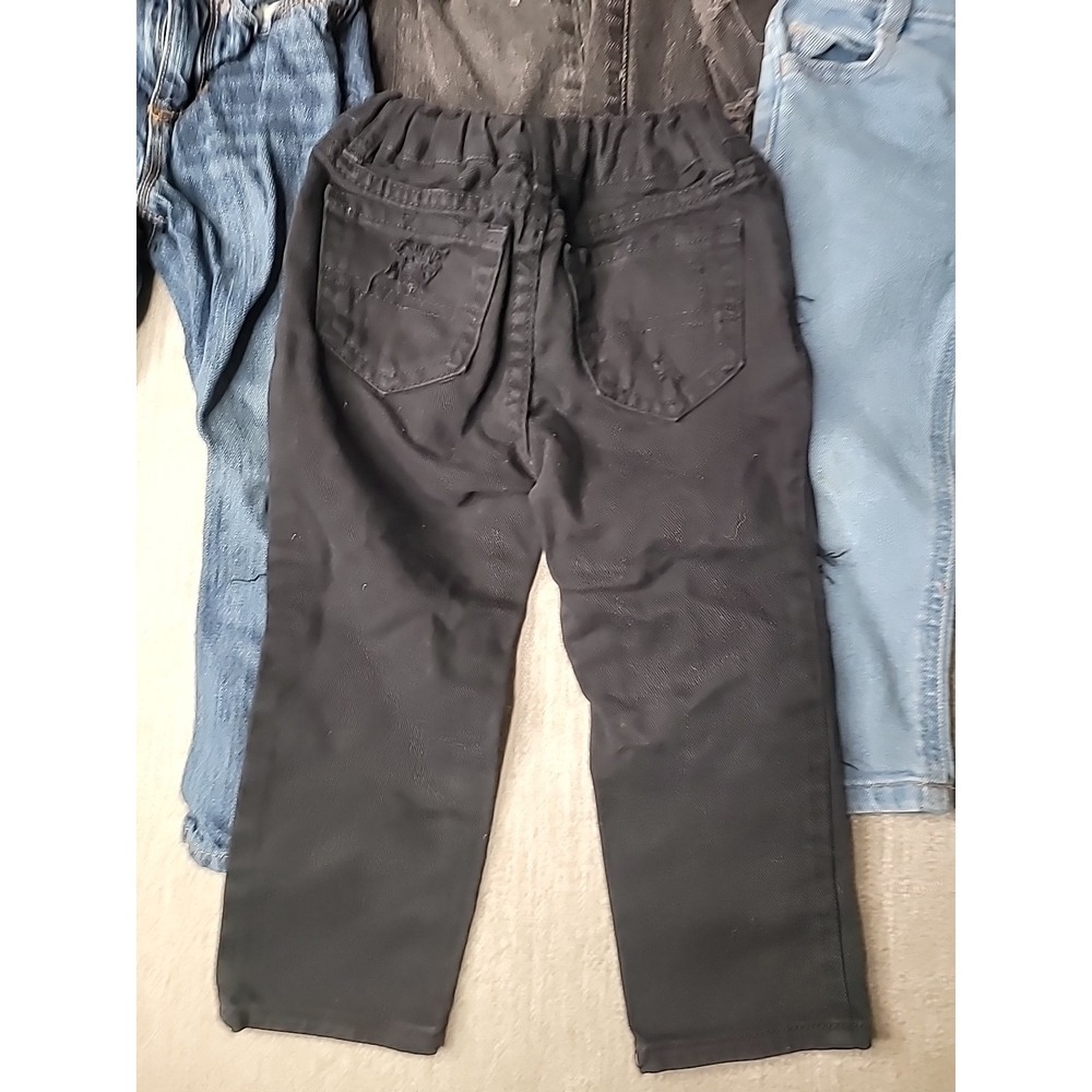 5 Pairs of Girls 2T Denim Jeans Black & Blue Old Navy Arizona Badge Childrens Pl - Picture 4 of 13